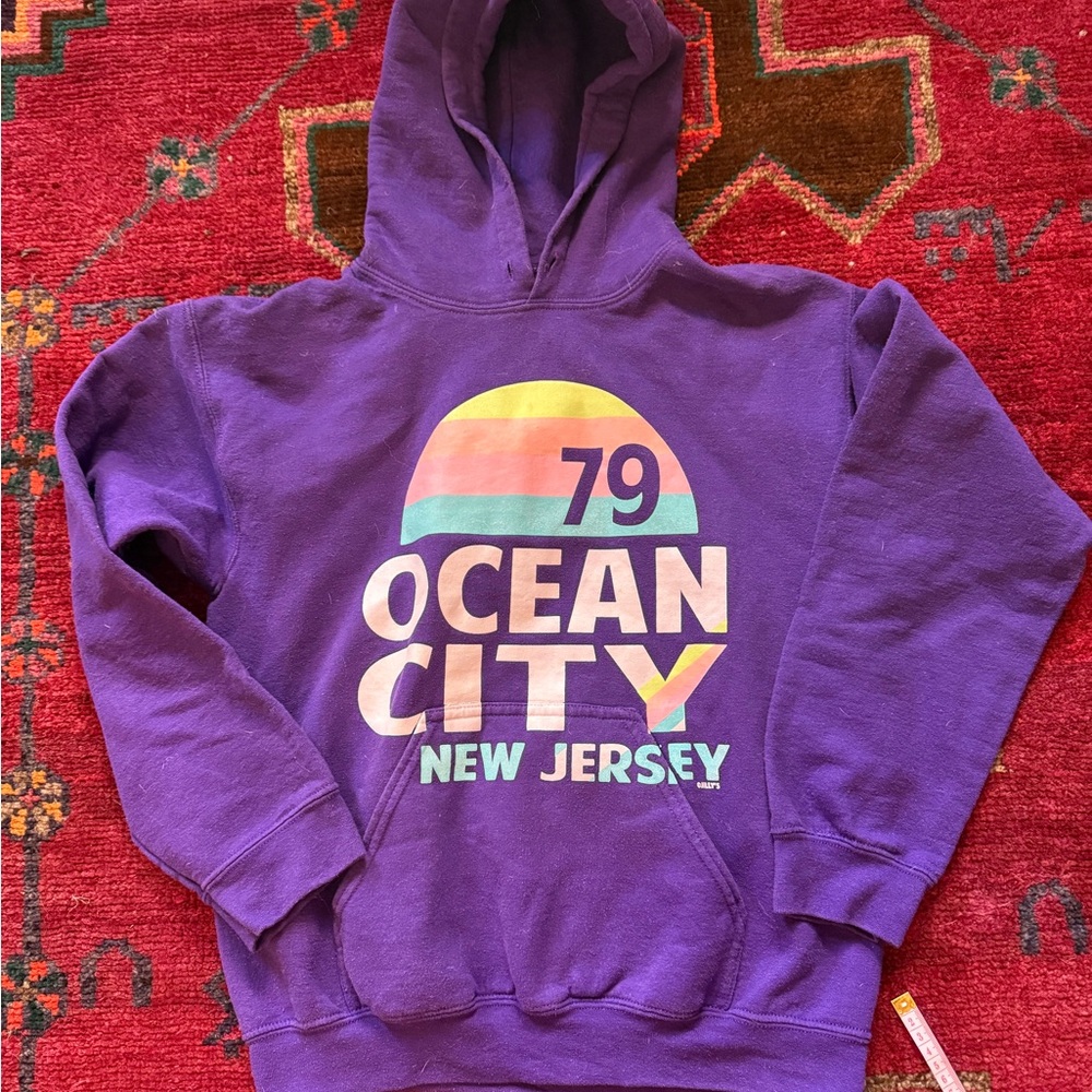 Gildan Purple Ocean City Hoodie